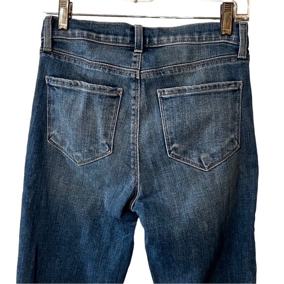 L’AGENCE El Matador High Rise Raw Hem Jeans 25 in Dev Wash cropped - Picture 8 of 16